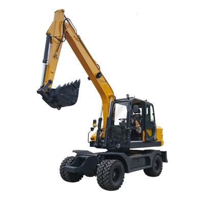 Ltmg Construction Equipment Excavator 7 Ton 10 Ton 12 Ton 15 Ton Hydraulic Wheel Excavator with Quick Hitch