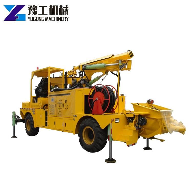 High Efficiency Truck Mounted Robotic Wet Concrete Spray Machine Shotcrete Pump