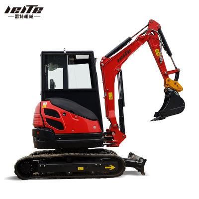Excavator Mini Chinese Air-Conditioned Cab Hot Sell Farm Customized 2 Ton Mini Excavator for Sale