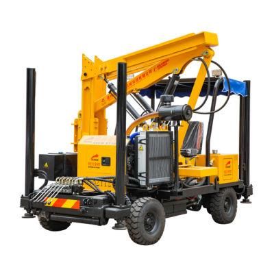 Save Hoisting Costs Hydraulic Pile Driver Machine Piling Machine Hammer Guardrail Pile Driver