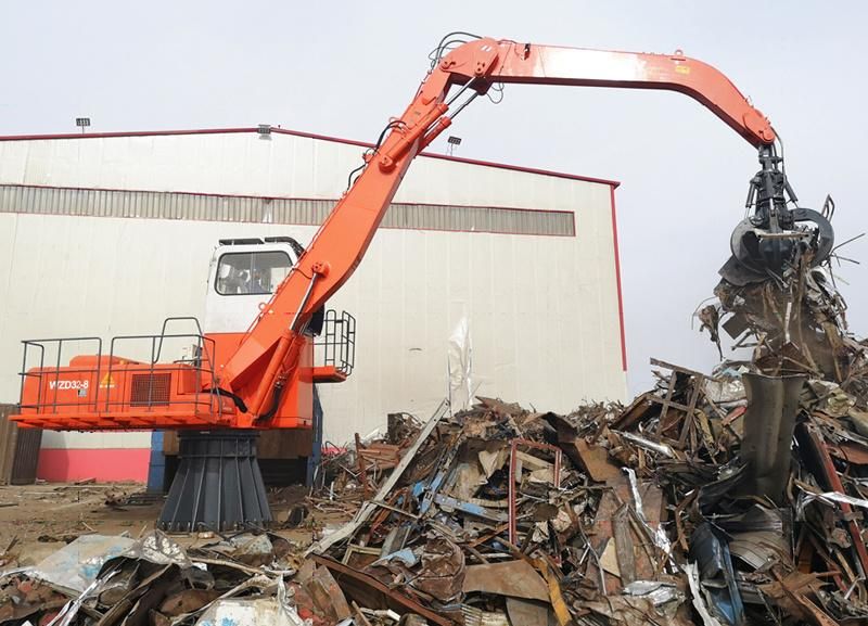 China 50 Ton Fixed Electric Hydraulic Material Handler for Scrap Metal