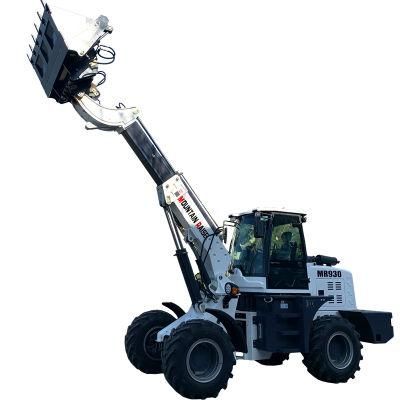 CE Approved Tl3000 Mr3000 Telescopic Arm Mini Wheel Loader