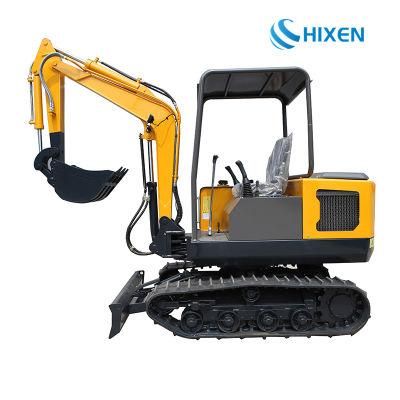 1800kg Multi-Functional Backhoe Hydraulic Mini Excavator with Bucket Capacity 0.1&sup3; for Garden/Earthmoving