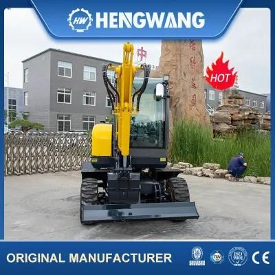 Four-Wheel Drive Excavator Wheeled Digger for Germany