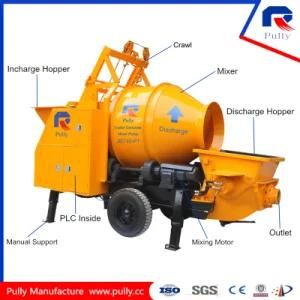 40m3 Per Hour Pumping Output Concrete Mixing Pump with 12mm Thickness Drum Mixer