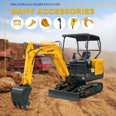 Widely Used Price 2.0 Ton Mini Excavator Full Hydraulic Mini Excavator Factory Direct Sales Cheaper Price
