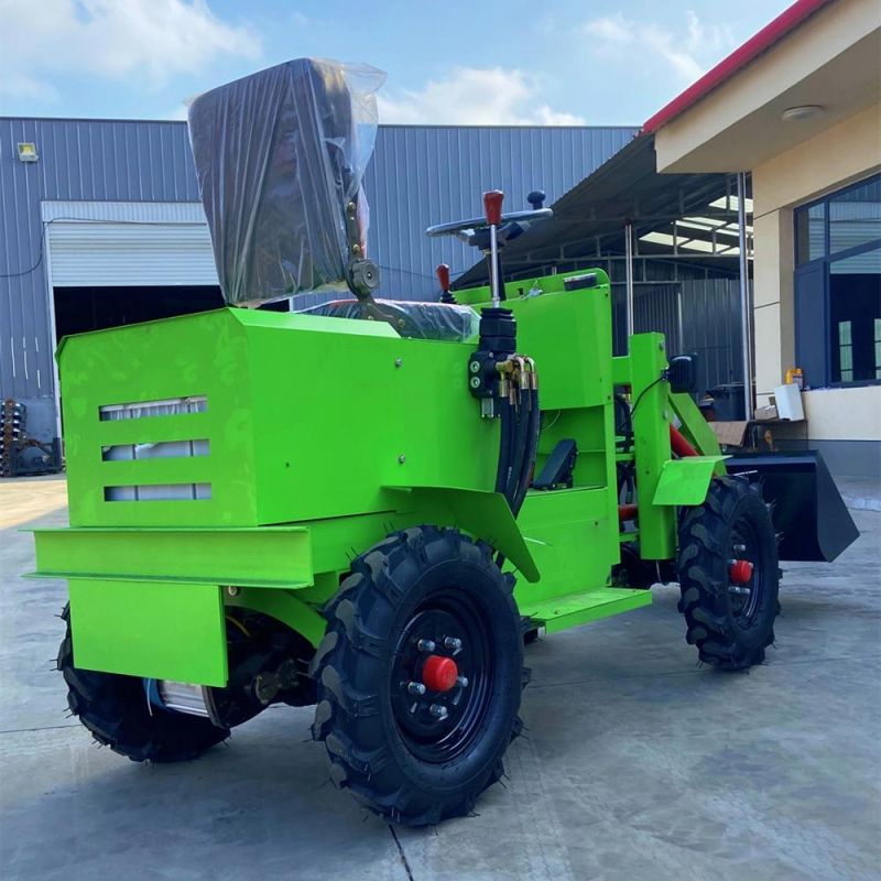 China Ht-50 Small Farming Cheap Electric Mini Front End Compact Battery Wheel Loader for Sale