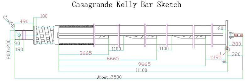 Spare Parts Friction Kelly Bar for Construction Machinery