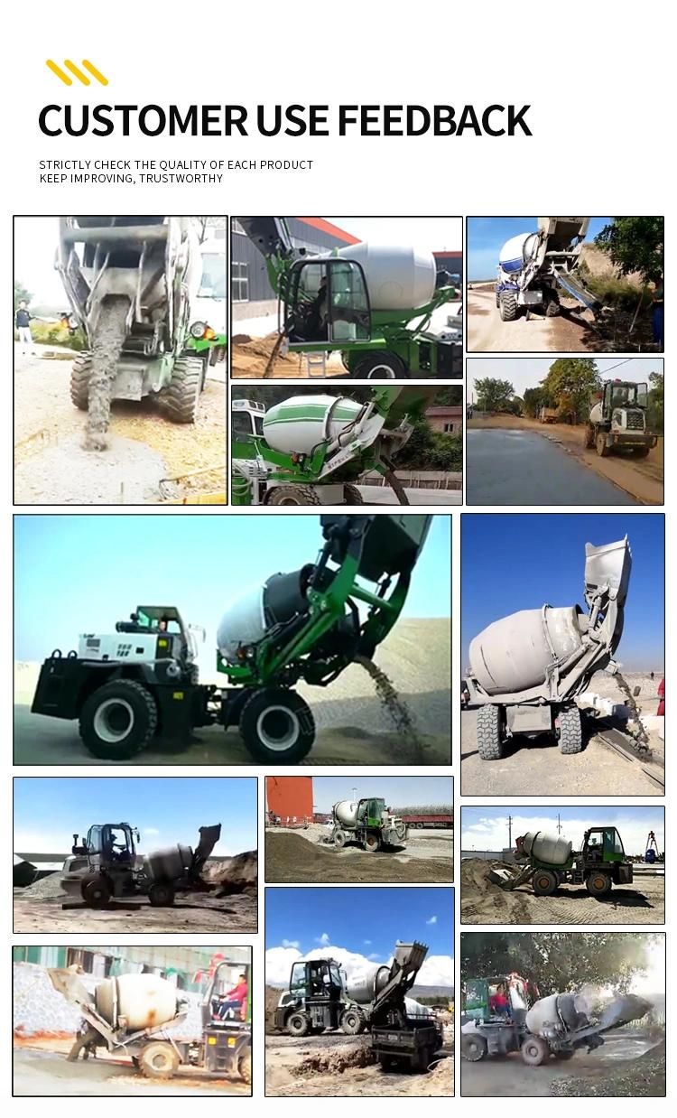 2 Cubic Meters Concrete Mixer with Truck Mixer