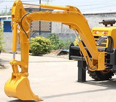 Rated Load 2600kg Diesel Drive 0.25m3 Excavator Bucket Backhoe Loader Price