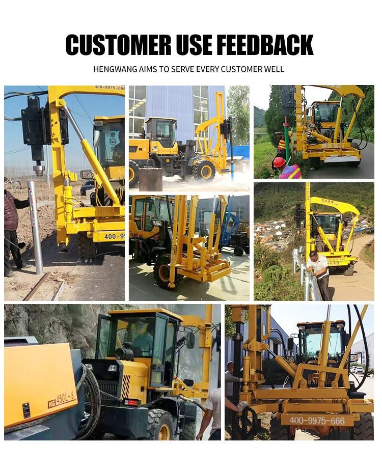 Highway Guardrail Hydraulic Pile Driver Machine Guardrail Pile Driver