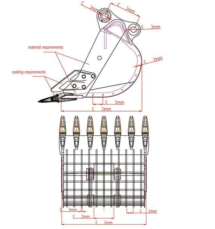 Hydraulic Screen Wide Bucket Excavator