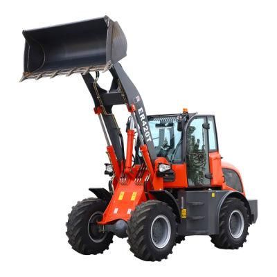 Chinese Everun Er420t 2ton Farm Diesel Mulcher Engine Construction Agricultural Small Front End Small Bucket China Mini Wheel Loader for Sale