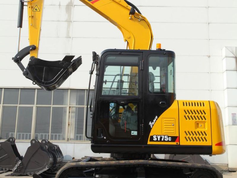Top Exported Chinese Brand Official Sy75c Hydraulic Crawler Excavator