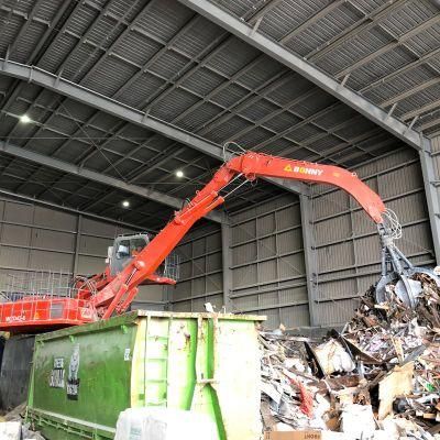 China Bonny Wzd46-8c 46 Ton Stationary Fixed Electric Hydraulic Material Handler for Garbage