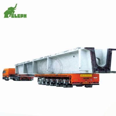 High Quality Detachtable Gooseneck Beam Bridge Girder Transportation Dropdeck Heavy Duty Towing Dolly Low Bed Modular Semi Trailer