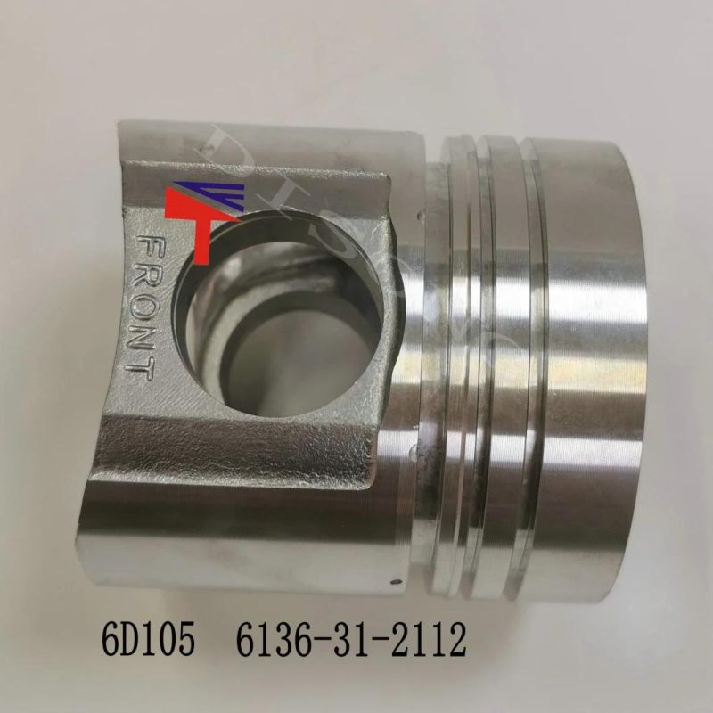 High-Performance Diesel Engine Engineering Machinery Parts Piston 6136-31-2112 for Engine Parts S6d105 Generator Set