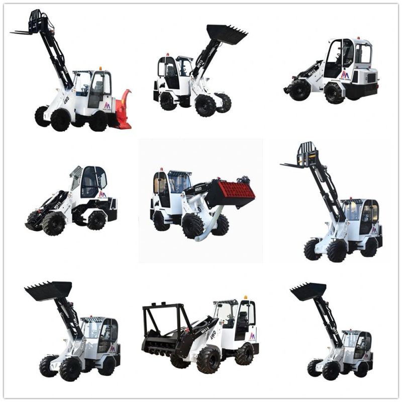 Engineering Construction Machinery Mini Towable Backhoe Tractor with Concrete Breakers Attachment