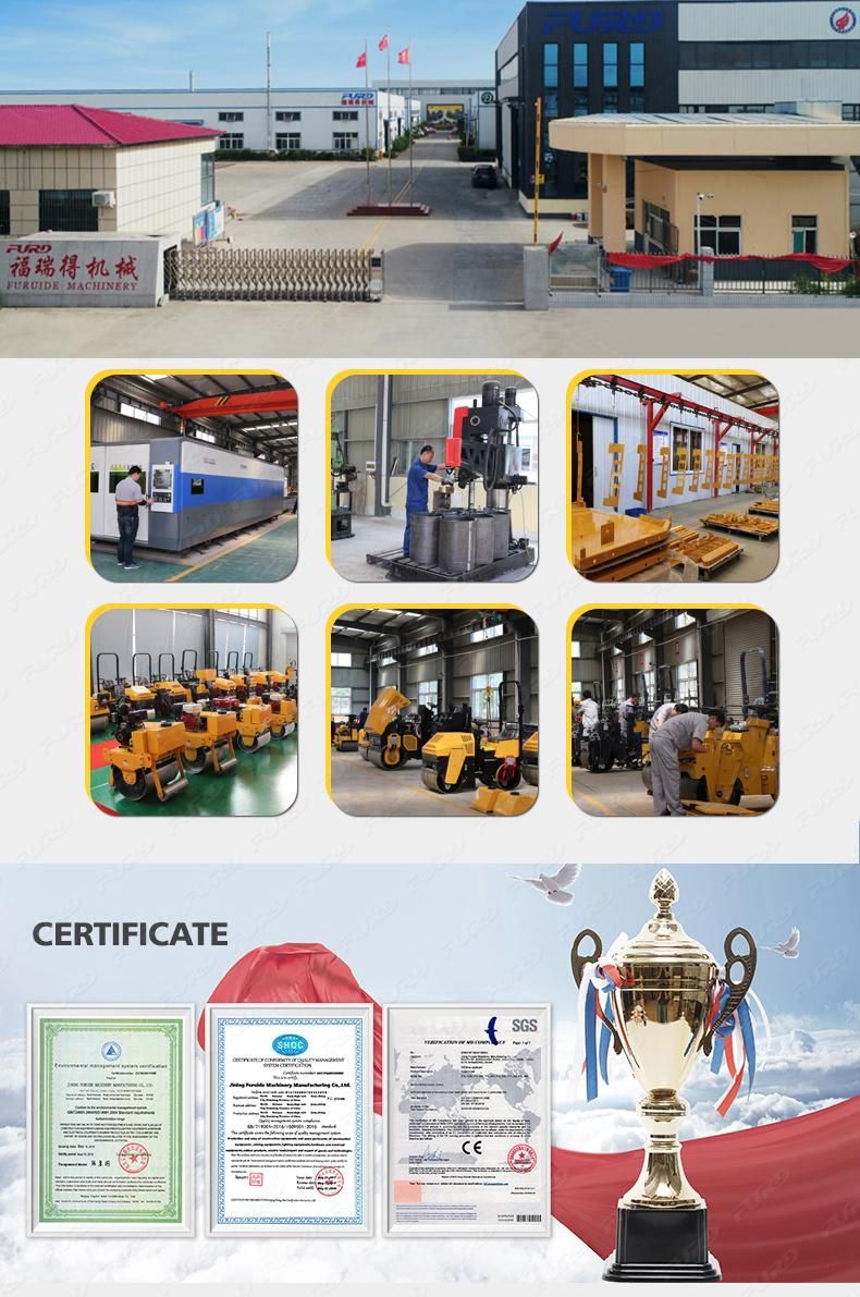 500kg Cheap Price Mechanical Single Drum Vibratory Compactor Road Roller for Sale