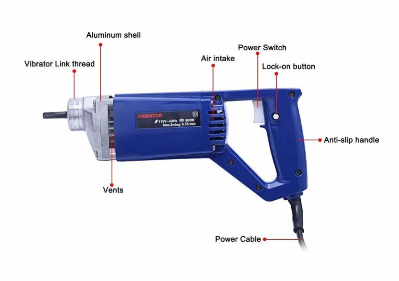 Ce Approved Handy High Frequency Concrete Electric Vibrator Manufacturer