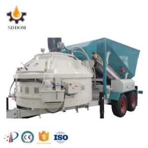 Complete Set MB1200 Mobile Concrete Plant with Big Bag Cement Silo