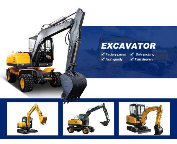 800kg 1000 Kg Mini Excavator Crawler Excavator with Diesel Engine