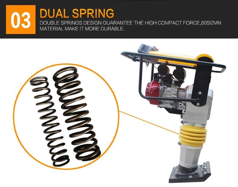 Gasoline Tamping Tamper Rammer Jumping Jack Plate Compactor
