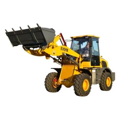 4100kg Hydraulic Huaya China Loader New Model Mini Ex918 Loaders