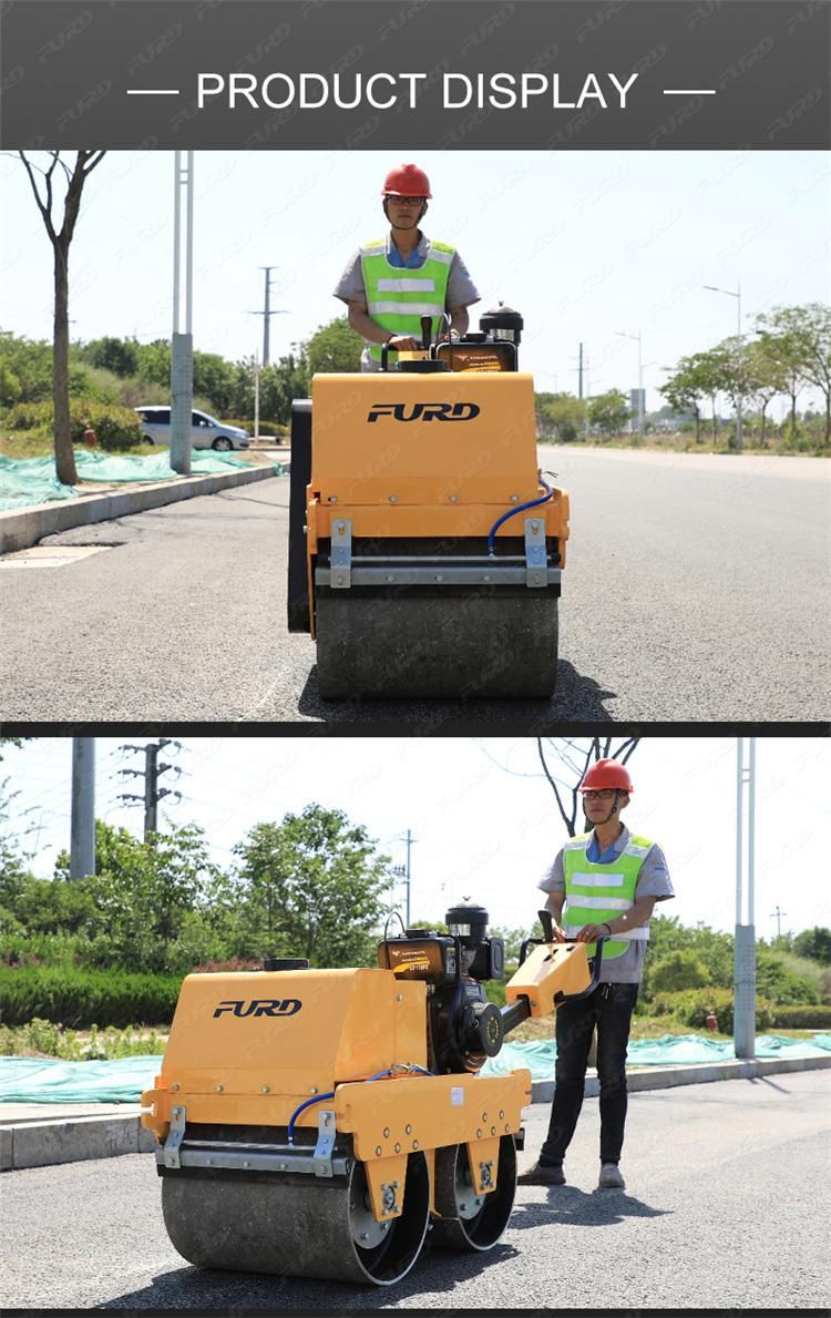 9HP Roller Compactor for Sale 2 Ton Hand Compactor Mini Road Roller