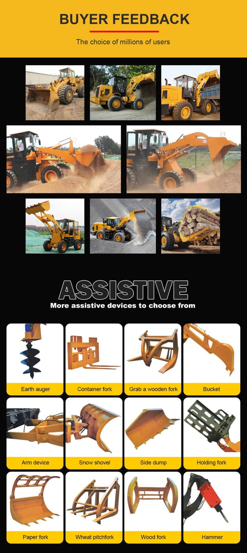 Slip Loader Mini Backhoe Loader with Price Excavator Loader with Price