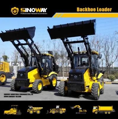 4X4 Jcb Type Compact Backhoe Loader Sinoway Towable Backhoe Loader