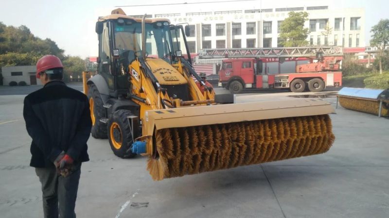 3t Wheel Loader Sweeper Angle Broom for Backhoe Loader