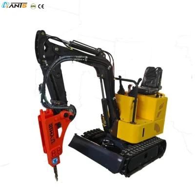 CE/EPA Home Use 0.8ton Mini Hydraulic Crusher/Hammer Digger 1ton 1.2ton Crawler Excavators