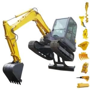 Free Shipping China Cheap Mini Excavator 0.8 Ton 6ton Excavators Mini EPA USA for Sale with Cabinet