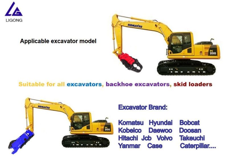 Hydraulic Shear Excavator Hydraulic Scissors for PC200 Cat320 Excavator/Digger