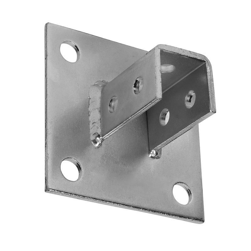 Durable Zinc Plated Square Fence Post Base