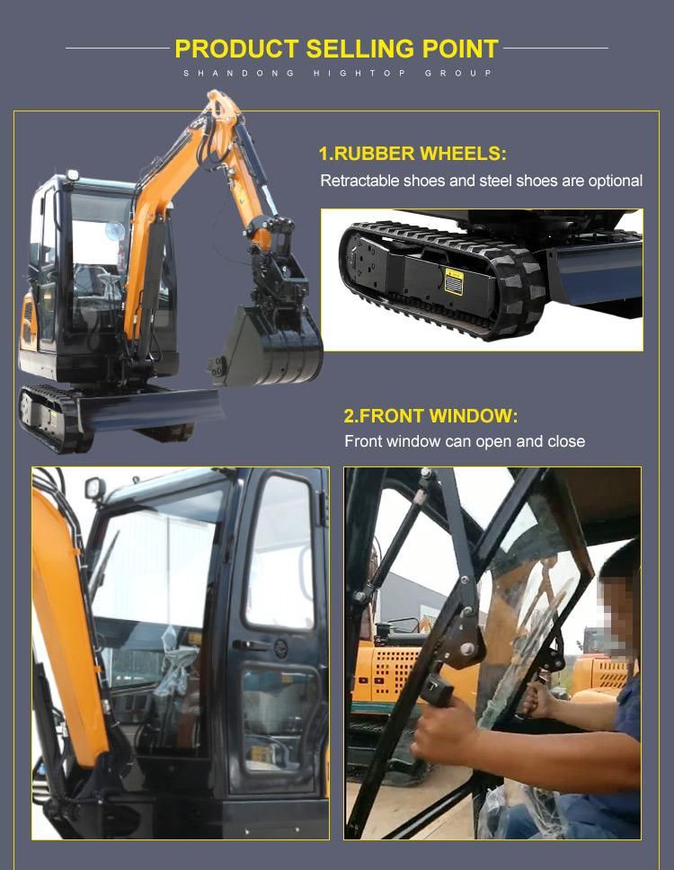 1700 Kg Mini Crawler Excavator Cheap Price for Sale