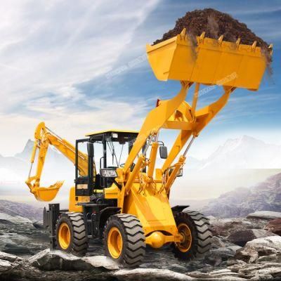 Hot Sell Engine 76kw Rated Power New Multi-Purpose Price Mini 4 Wheel Hydraulic Backhoe Loader