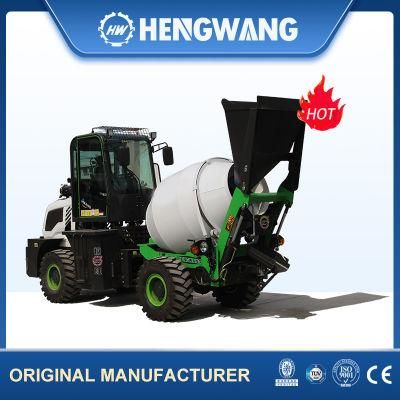 Diesel Small Cement Drum Self Loading Mobile Concrete Mixer Trucks