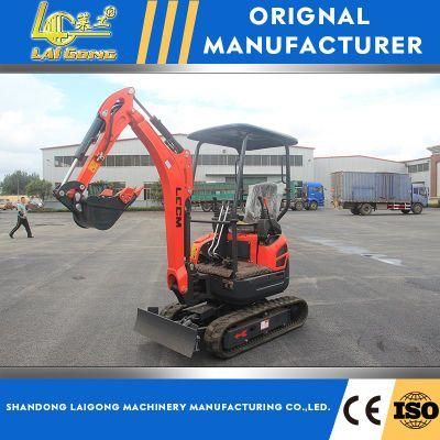 Lgcm Chinese New Design Upgraded Version 0.8 Ton 1 Ton 1.5 Ton 2 Ton New Micro Digger Machine Mini Excavator with Accept Customized for Sale