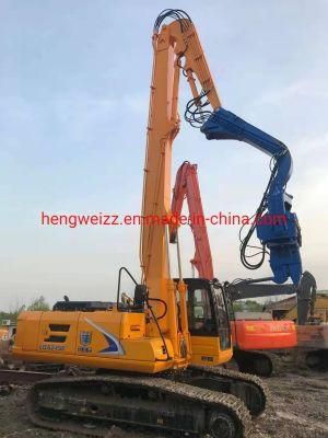 16.5-Meter Long 45-50ton Excavator Pile Driving Arm Has a Pile Driving Depth of 15-Meter