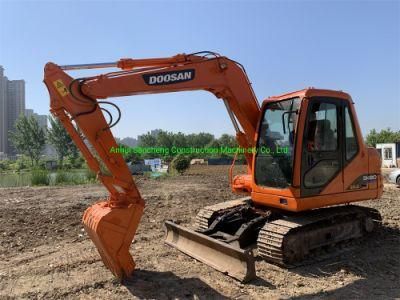 Secondhand Doosan Dh80 Excavator Track Digger Small Excavator for Sale