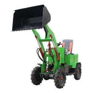 China Rippa Small Farming Cheap Electric Mini Front End Compact Battery Wheel Loader for Sale