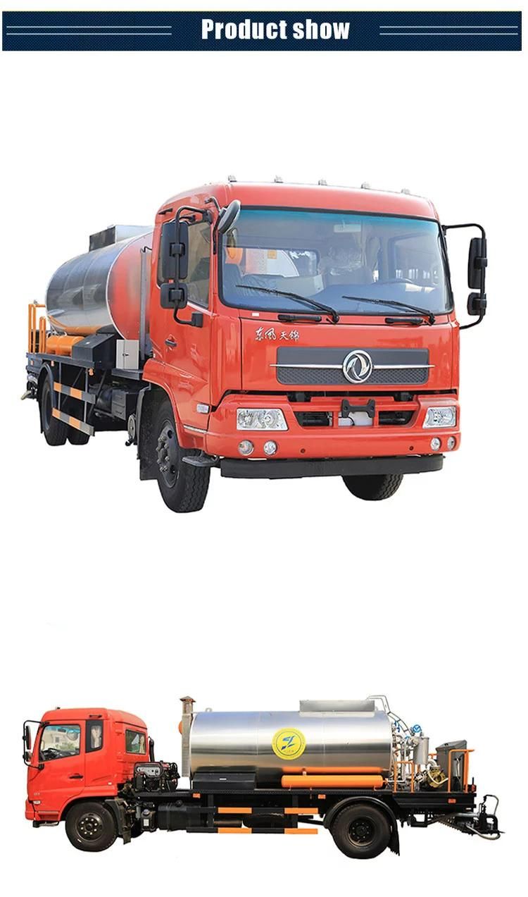 Dongfeng 4*2 Special Truck Construction Machine Heated Asphalt Paver Bitumen Spraying Road Paver Truck Bitumen Sprayer Tanker Truck Asphalt Distributor Truck