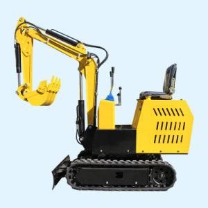 0.8 Ton Small Bucket Type Mini Digger Excavators Machine for Garden