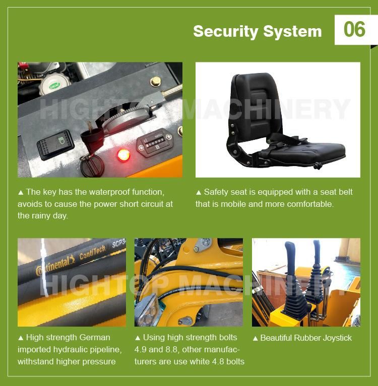 China New 1000kg Mini/Small Digging Machinery Crawler Hydraulic Excavator Machines Mini Digger