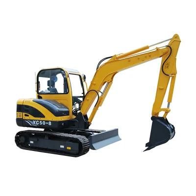 Yuchai 5 Ton Digging Machine Crawler Excavator Yc50-8 for Sale