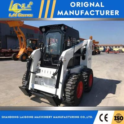 Lgcm CE Mini Skid Steer Loader with Backhoe Attachment
