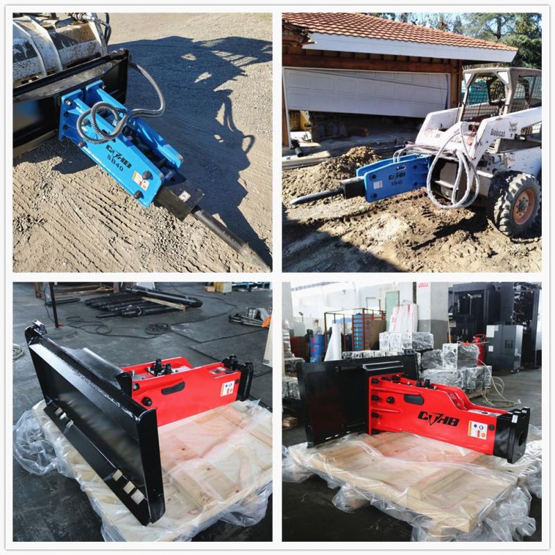 Excavator Skid Steer Post Pounder Pile Driver Hydraulic Post Driver for Sale in USA Market