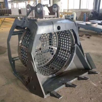 Screening Bucket with Rotary Sieve Rotating Bucket for Sand Recycling